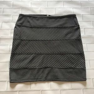 Gray Nollie bodycon Skirt with back zipper